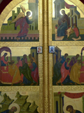 Царские врата иконостаса домового храма святых муч. Веры, Надежды, Любови и Софии